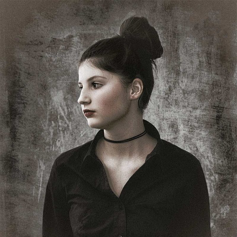 Portraitfoto eines Mädchens im Billy Style